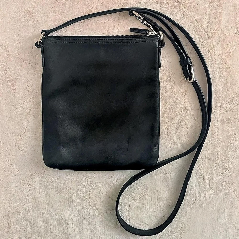Coach Black Leather Crossbody Bag